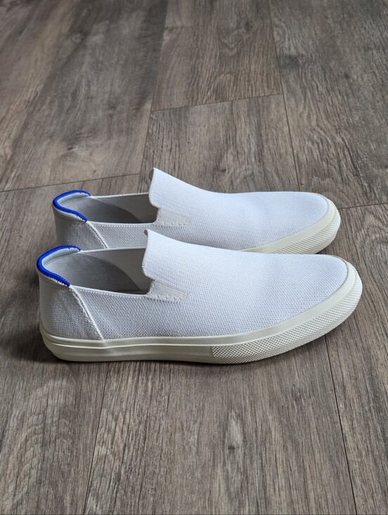 ROTHY\'S White Slip-On Canvas Sneakers (Men Size 9.5 - Fits Like a Size 9 US) main image 7